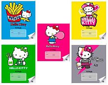 Тетрадь 18л. (клетка) CENTRUM "Hello Kitty" 74558 мел.карт.,вд-лак,асс.