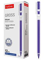 Ручка гелевая ХАТ "Gross" 064542 синяя,0,5мм,к/к