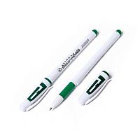 Ручка гелевая ALINGAR "Sample" AL901A зелёная,0,5мм,резин.грип.,белый пласт..корп.