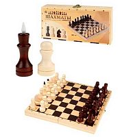 Игра настольная Рыжий кот "Шахматы" ИН-7538 обиходные,лак.,с доской