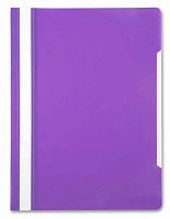 Скоросшиватель пластиковый А4 Бюрократ прозр.верх.лист 816308 (PS20) фиолетовый