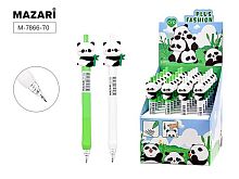 Ручка авт. шар. MAZARI "Cute panda" M-7866-70 синяя,пулевидн.,0,7мм,асс.