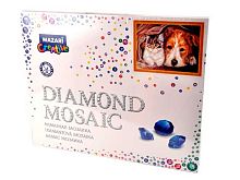 Мозаика алмазная MAZARI "Котёнок и щенок" M-11263 40*50см,полн.выкл.,к/к